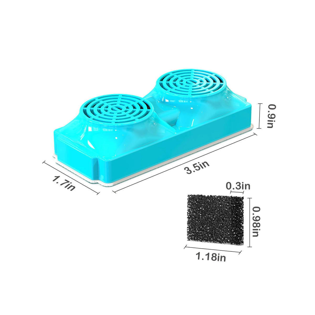 3.2L Cat Water Fountain Replacement Filter Wireless Stainless Steel Pet Water Fountain Filter Water Bowl Dispenser Filters